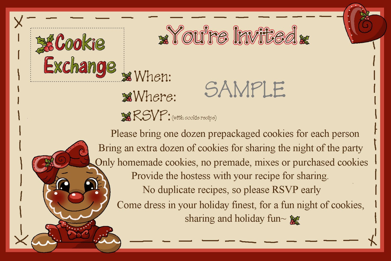 Cookie Party Invitations â Gangcraft Net
